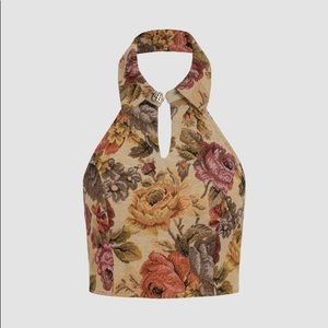 Cider Secret Garden Halter Top